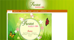 Desktop Screenshot of peridotnailsandspa.com